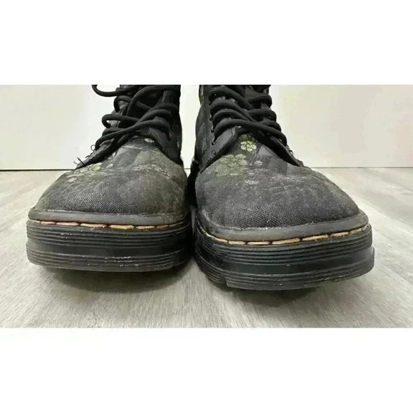 Rare Doc Martens Tattoo Floral Canvas Rubbery T Boots us 5 - Picture 9 of 11